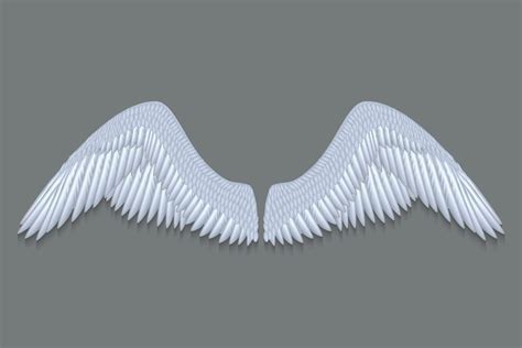 white angel wings 10995575 Vector Art at Vecteezy