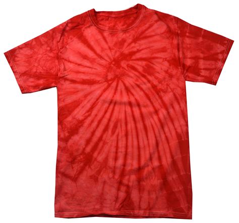 Tie Dye Shirt Multi Color Spider Red T-Shirt