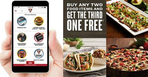 BJ's Restaurant & Brewhouse: Buy ANY 2 Food Items & Get 1 Free (Take-Out Only)