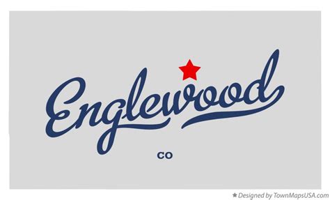 Map of Englewood, CO, Colorado