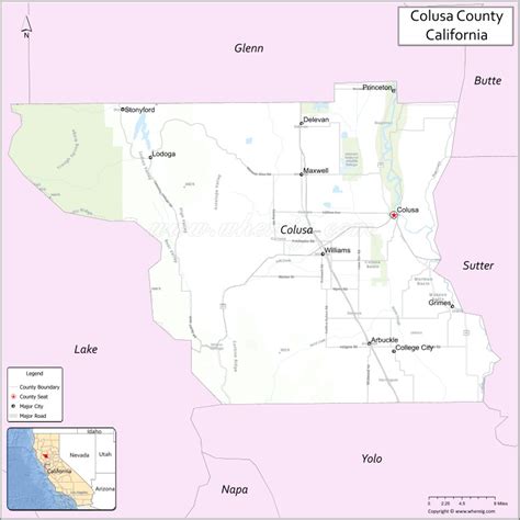 Map of Colusa County, California - Thong Thai Real