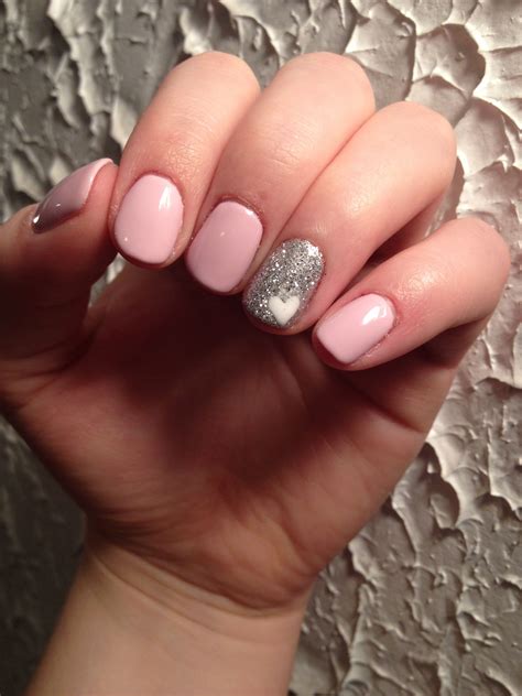 Baby Pink Nails With Glitter Accent - img-primrose