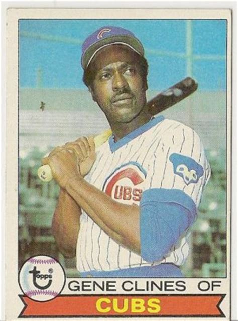 GENE CLINES "Chicago Cubs" 1979 #171 Topps Baseball Card