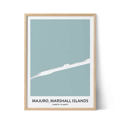 Majuro Map Poster - Your City Map Art - Positive Prints