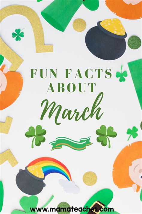 Fun Facts About March - Mama Teaches