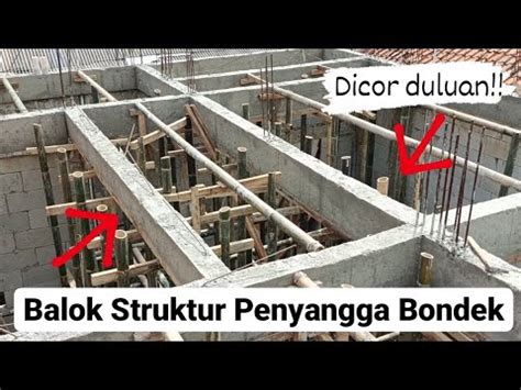 BALOK INDUK DAN BALOK ANAK PENYANGGA DAK BONDEK! Balok Struktur Beton ...