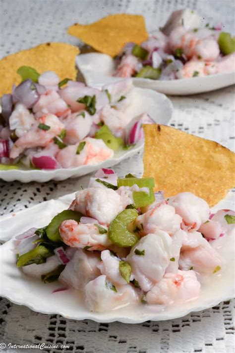 Ceviche de Corvina (White Sea Bass Ceviche) - International Cuisine