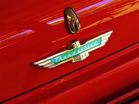 Classic Ford Thunderbird Emblem Photograph by Lisa Gilliam