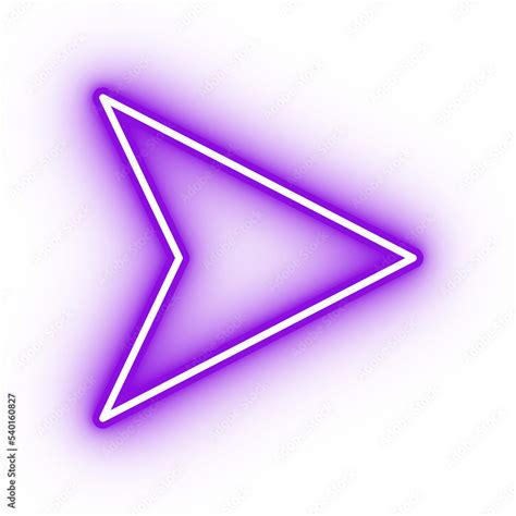 Neon purple arrow icon, arrow icon on transparent background Stock Illustration | Adobe Stock