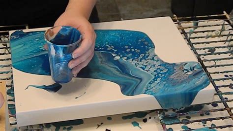 Pin by Peggy Ortiz on ideas | Painting demonstration, Fluid acrylic painting, Fluid painting