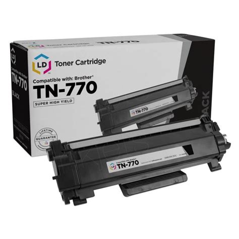 LD Compatible Replacement for Brother TN770 Super High Yield Black Toner Cartridge for use in HL ...