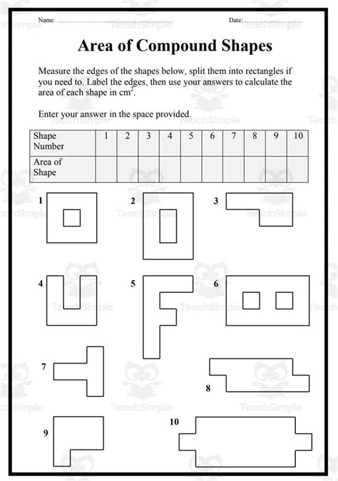 Compound Shapes: Area by Teach Simple