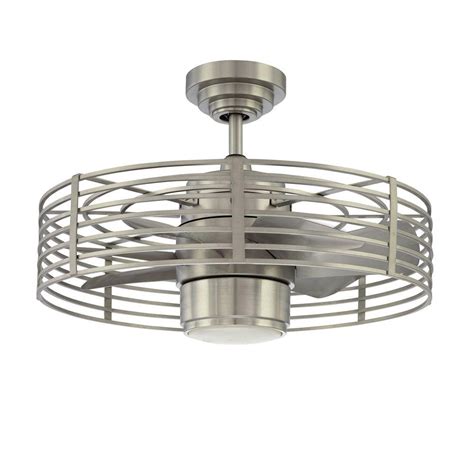 Designers Choice Collection Enclave 23 in. Satin Nickel Ceiling Fan-AC17723-SN - The Home Depot ...