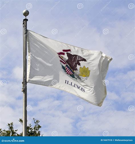 Illinois State Flag Royalty Free Stock Photos - Image: 9447918