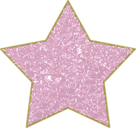 Pink Star with Gold Trim PNG by clipartcotttage on DeviantArt