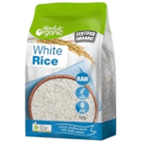 Absolute Organic White Rice Raw 700g : PARISI Wholesale