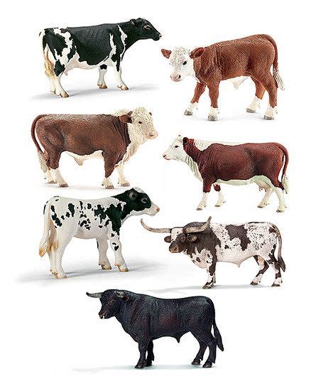 Schleich Cows & Bulls Figurine Set | zulily Prehistoric Dinosaurs ...