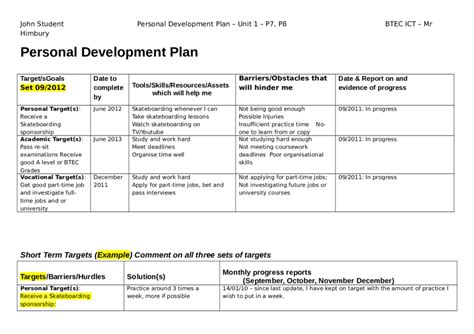 Personal Development Plan - Edit, Fill, Sign Online | Handypdf