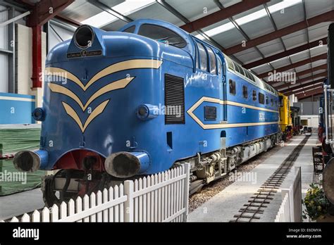 Deltic prototype diesel locomotive, made by English Electric, at the Ribble Steam Museum ...