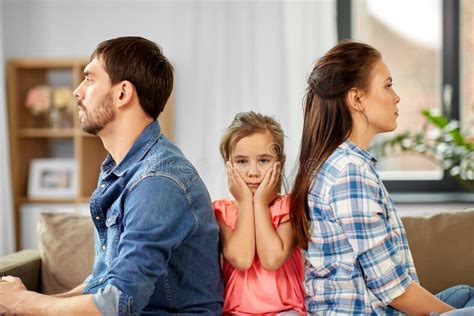 Unhappy family at home stock photo. Image of parenthood - 147183240