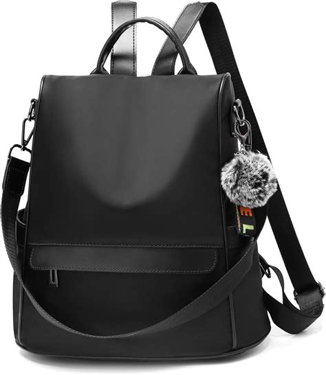 OUSIMEN Backpack Purse for Womens Anti Theft Nylon Ladies Rucksack Travel Waterproof School ...