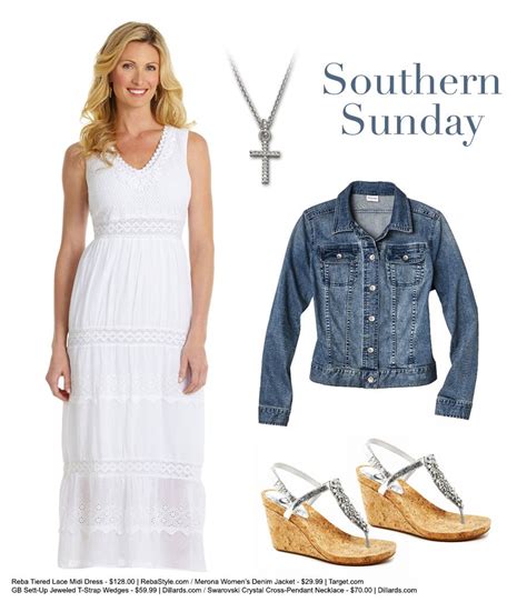 Southern Sunday featuring items from Reba, Merona, GB & Swarovski ...