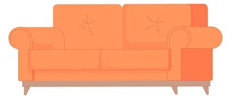 Premium Vector | Sofa icon soft couch living room furniture