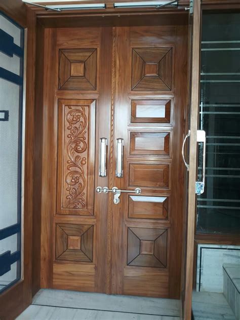 Double Door Design Wood For Home - Home Design Info