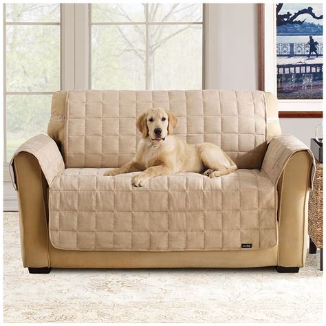 Sure Fit® Waterproof Quilted Suede Sofa Pet Cover - 292842, Furniture Covers at Sportsman's Guide