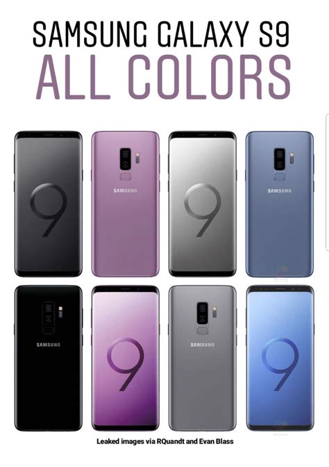 Okay guys, Here are all the colors for Samsung galaxy S9. Which one is ...