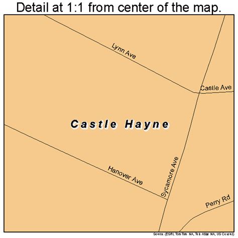 Castle Hayne North Carolina Street Map 3710880