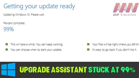 How to Fix Windows 10 Upgrade Assistant Stuck At 99% - YouTube