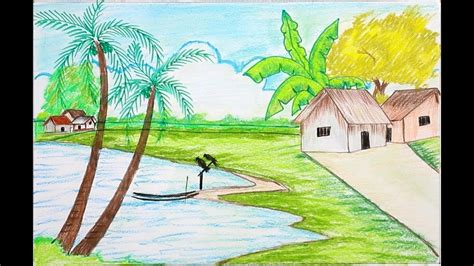 Easy Rural Area Drawing