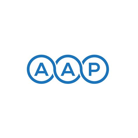 AAP letter logo design on white background. AAP creative initials ...