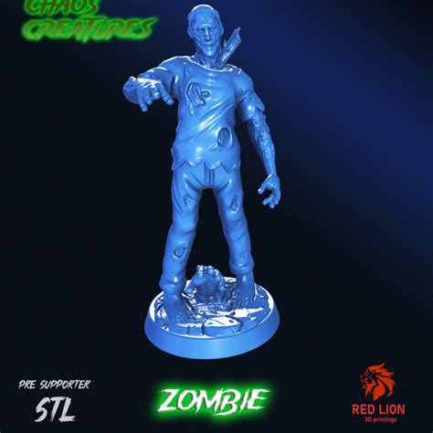 3D Printable zombie by Red Lion Prints