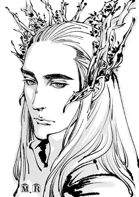 millenraven - Still old fanarts about Thranduil and Legolas....