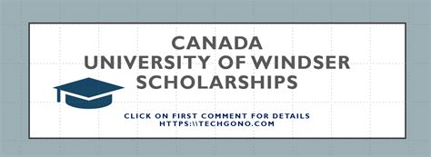 Canada Scholarship for the University of Windsor | Best Canadian ...