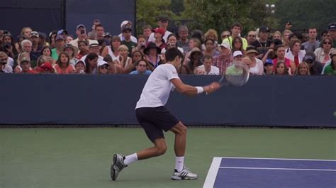 Novak Djokovic Forehand and Backhand In Super Slow Motion 3 - 2013 Cincinnati Open