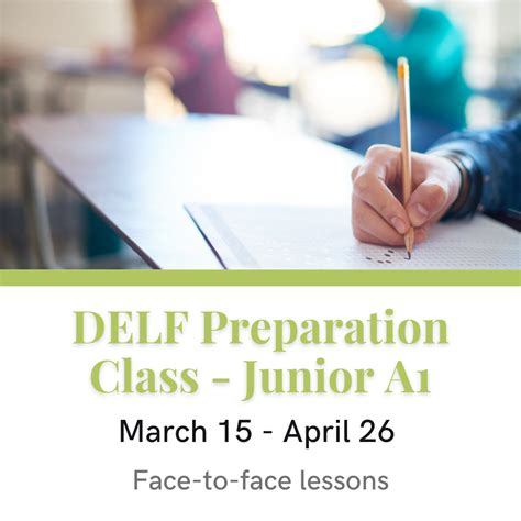 DELF Preparation Junior A1 (starting in March) - Alliance Française de ...