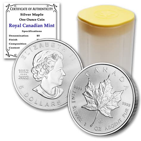 2023 Lot of (10) 1 oz Canadian Maple Leaf Silver Bullion Coins ...