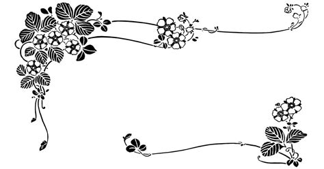 Flowers Border Clip Art And Vector - Flower Borders And Frames - Clip Art Library