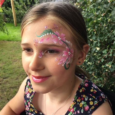 Flower face paint