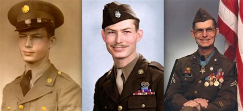 Medal of Honor Recipient Desmond Doss. Credited with saving 75 soldiers ...