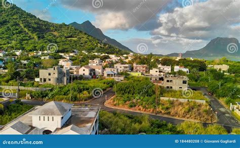 Amazing Panoramic Aerial View of Mauritius Island, Africa Stock Photo ...