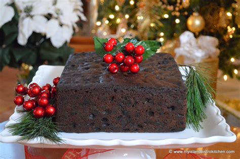 Dark Fruitcake - My Island Bistro Kitchen