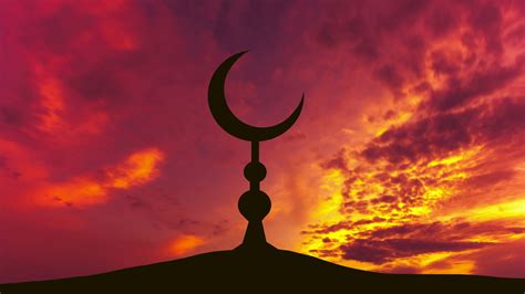 The Islam Symbol On Background Of Sun Time Stock Footage SBV-310714922 - Storyblocks