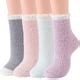 Zando Womens Fuzzy Socks Bulk Thick Winter Fuzzy Slipper Socks Fleece Cozy Socks Fluffy Socks ...