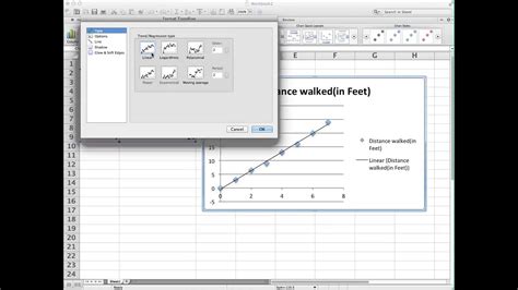 Scatter Plot and Regression Line Excel - YouTube