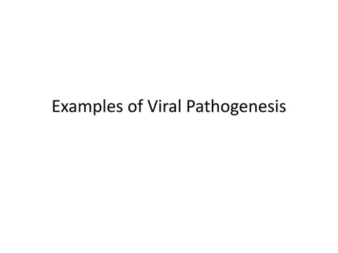 PPT - Viral Pathogenesis PowerPoint Presentation, free download - ID ...