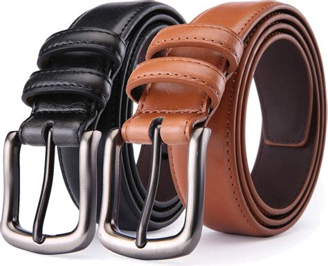 Mens Belt,Autolock Genuine Leather Dress Belt Classic Casual 1 1/4 ...